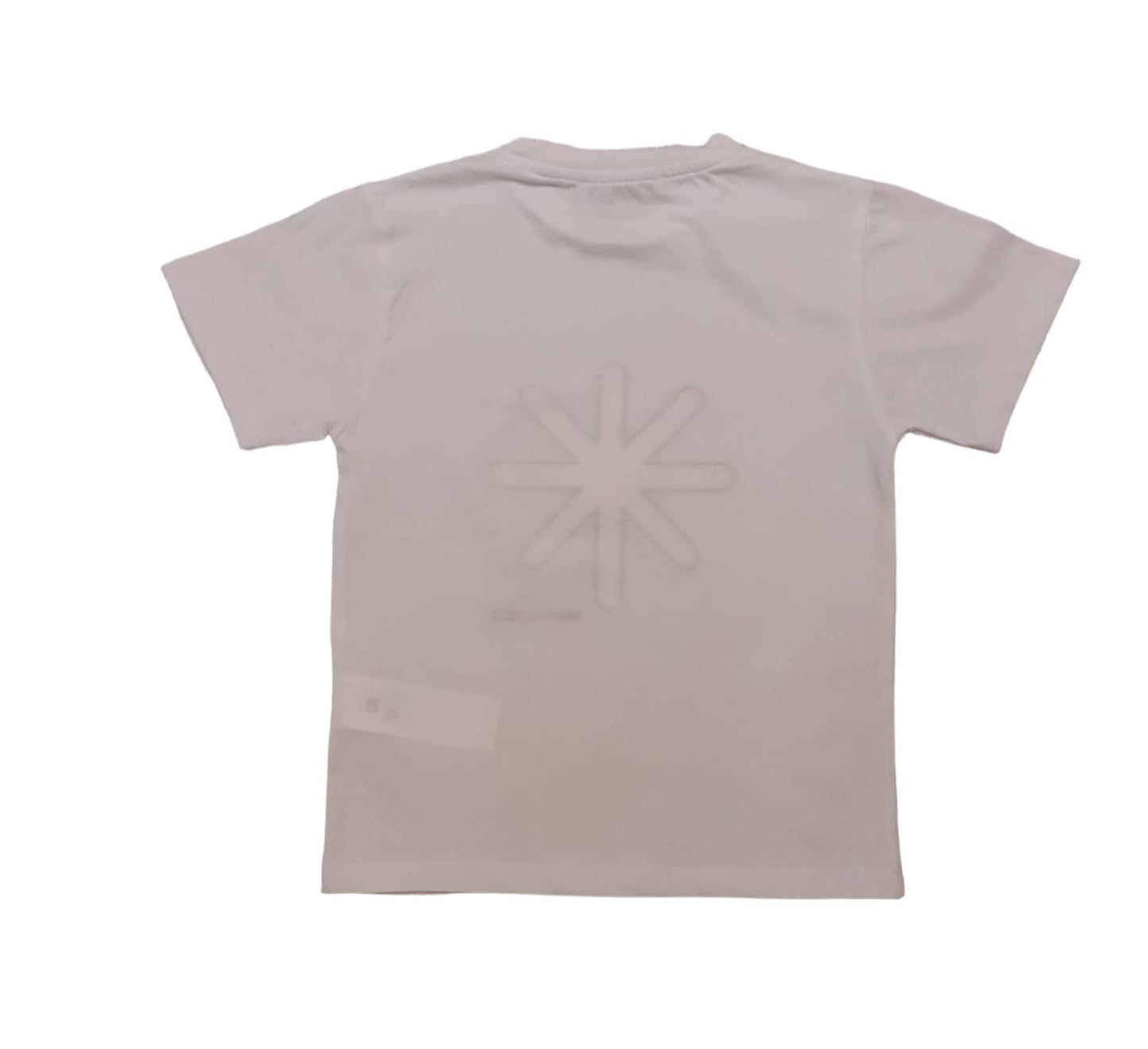 MANUEL RITZ T-shirt Cotone Bianco-arancio