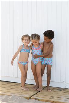 TUTTO PICCOLO Costume Bond turchese-Arancione