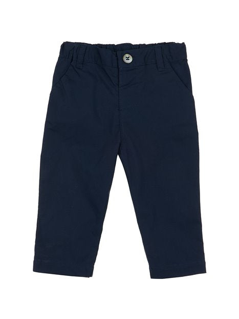 MALVI & CO. Navy children's trousers in stretch drill