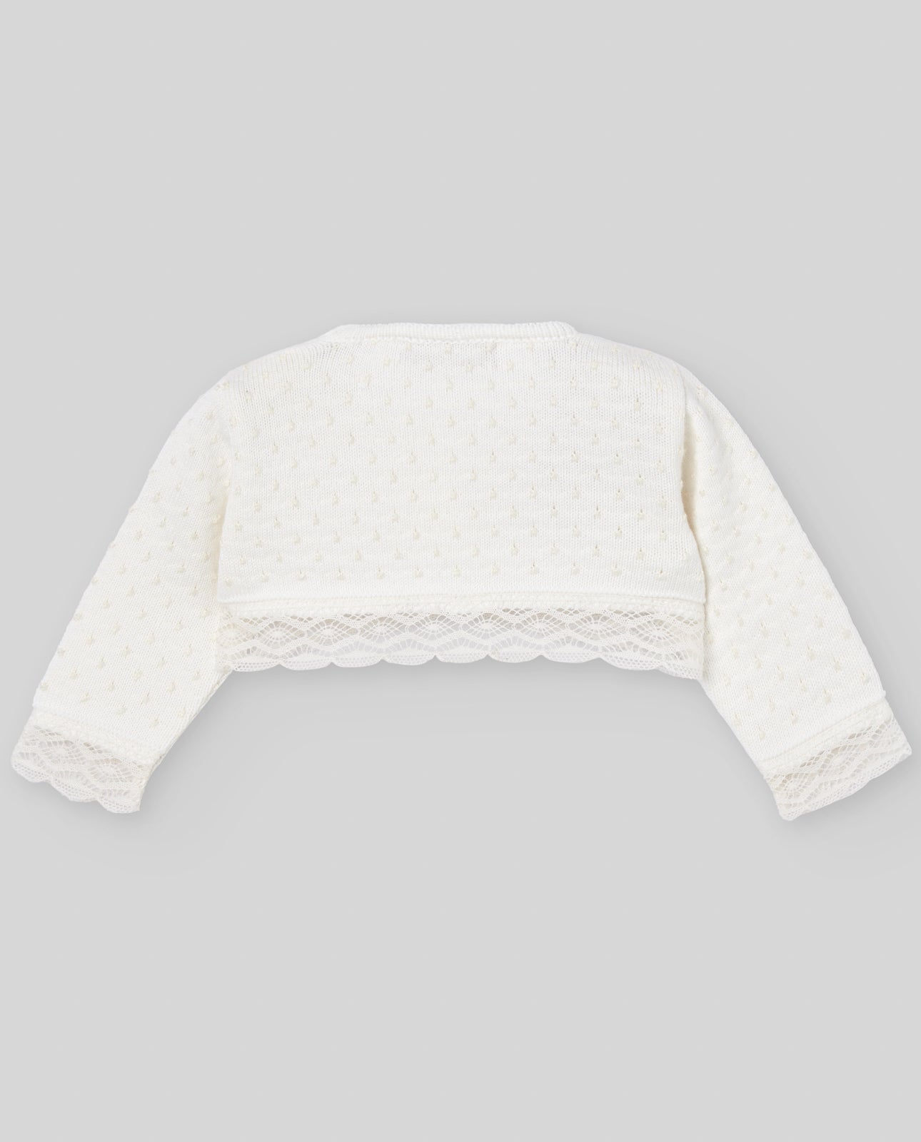 PAZ RODRIGUEZ  Completo 4 pezzi Cerimonia Vestito-Coulotte-Cuffia-Cardigan Panna Primavera-Estate
