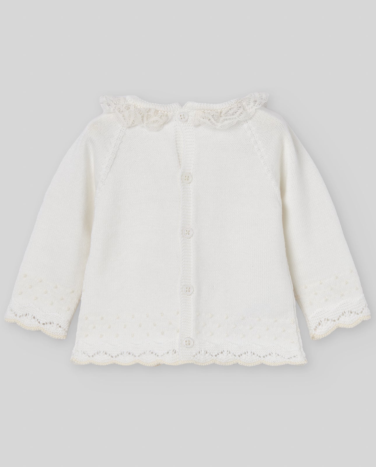 PAZ RODRIGUEZ Tutina 2 pezzi + Cuffia Panna-Beige Cotone Primavera-Estate