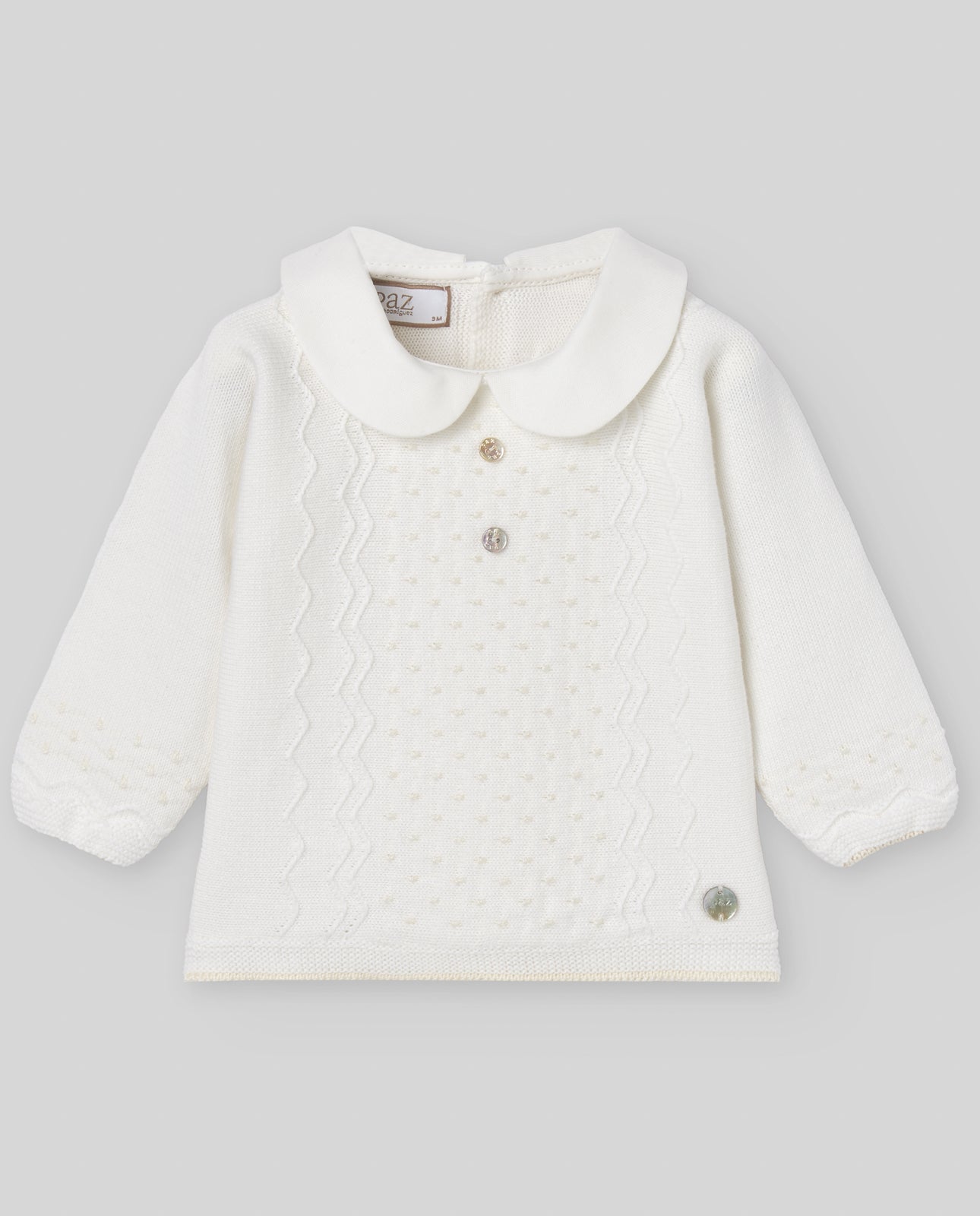 PAZ RODRIGUEZ Tutiina 2 pezzi + Cappellino Panna-Beige Cotone Primavera-Estate