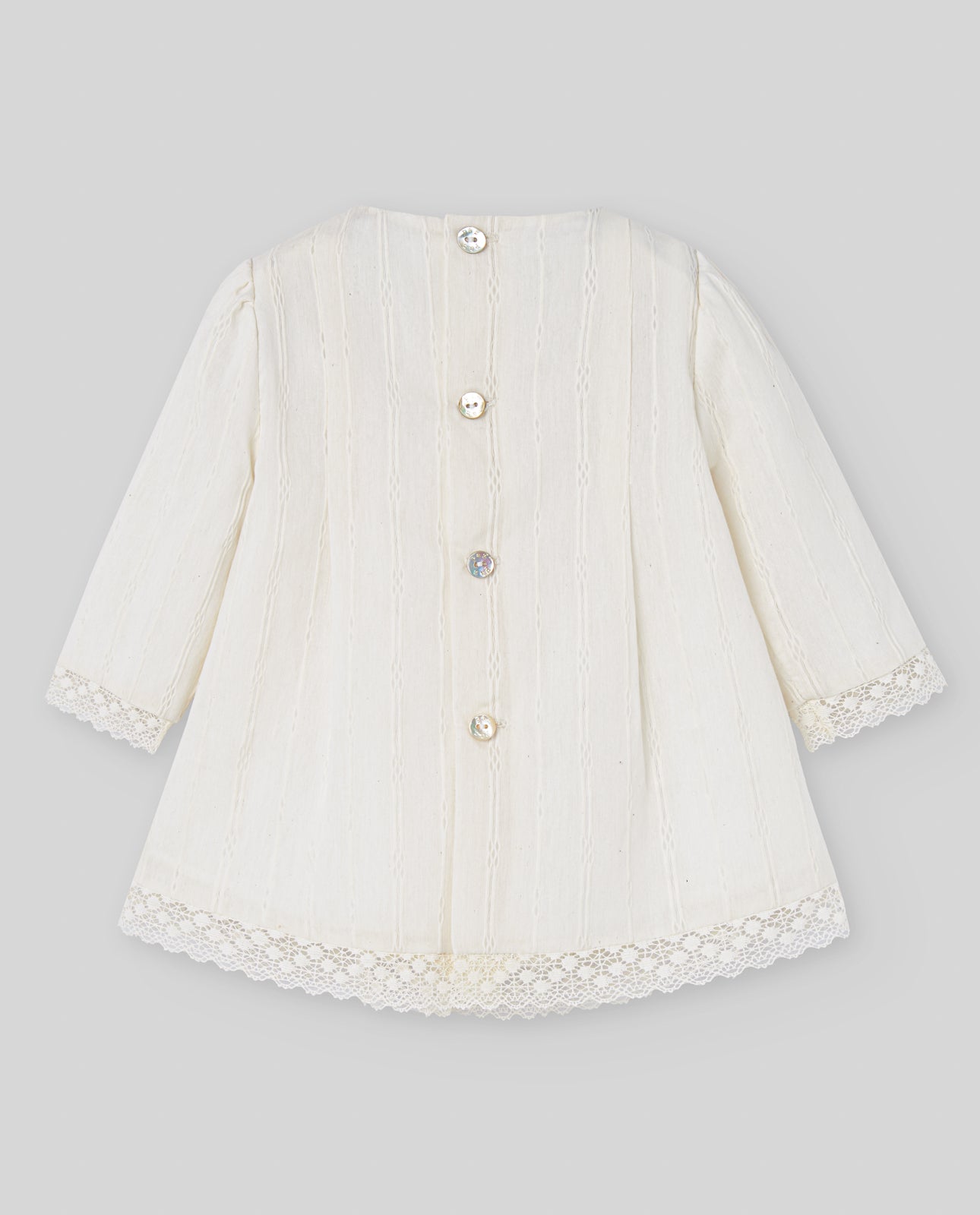 PAZ RODRIGUEZ Vestito Cerimonia con coulotte e Cuffia Panna Autunno-Inverno