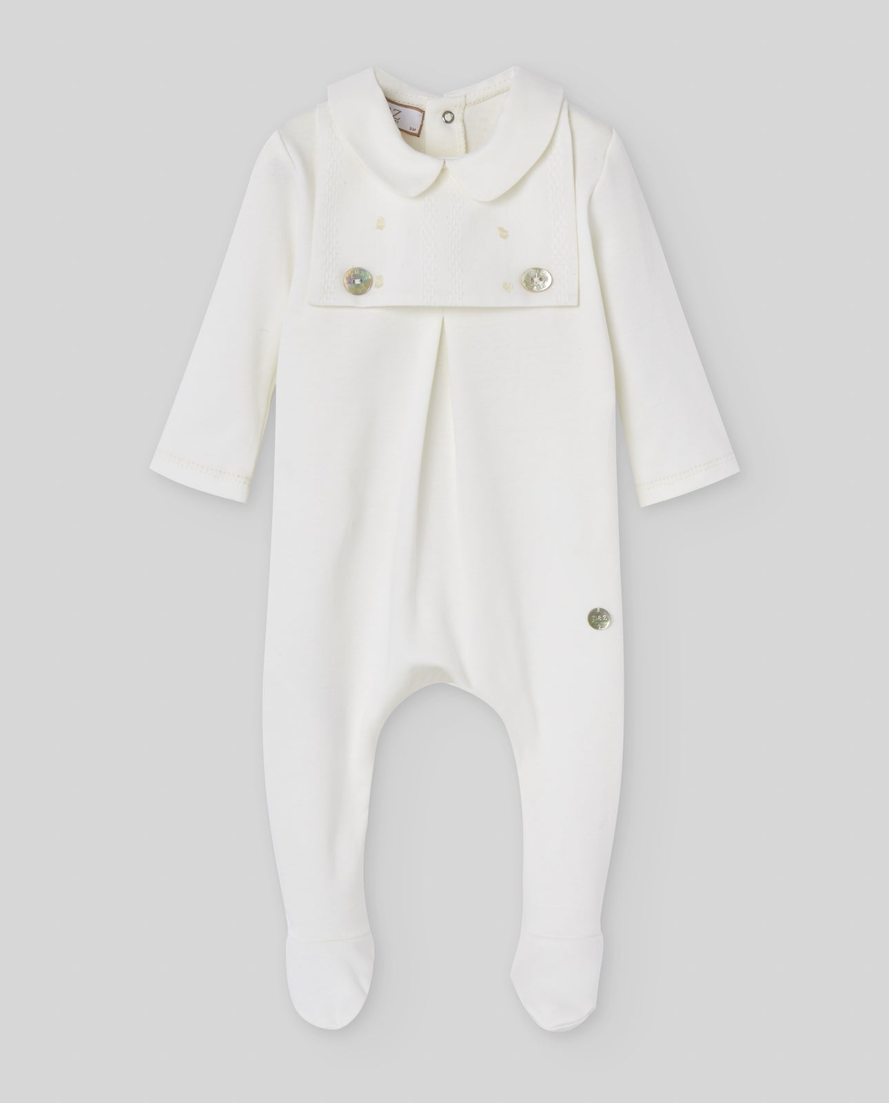 PAZ RODRIGUEZ Tutina Intera Cotone Panna Primavera-Estate