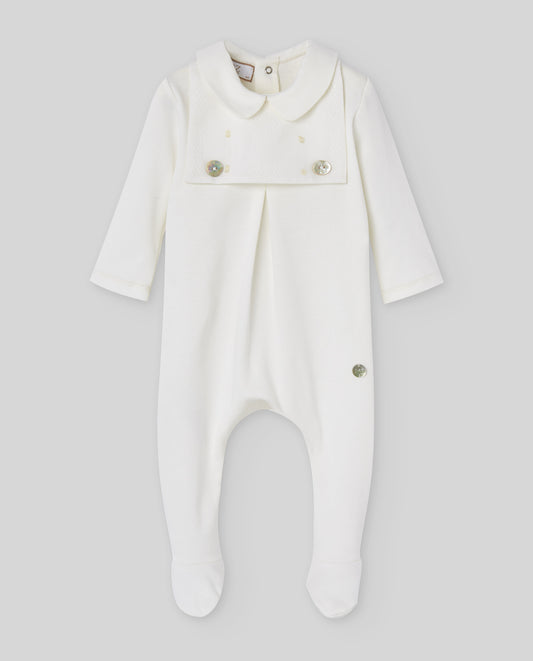 PAZ RODRIGUEZ Tutina Intera Cotone Panna Primavera-Estate