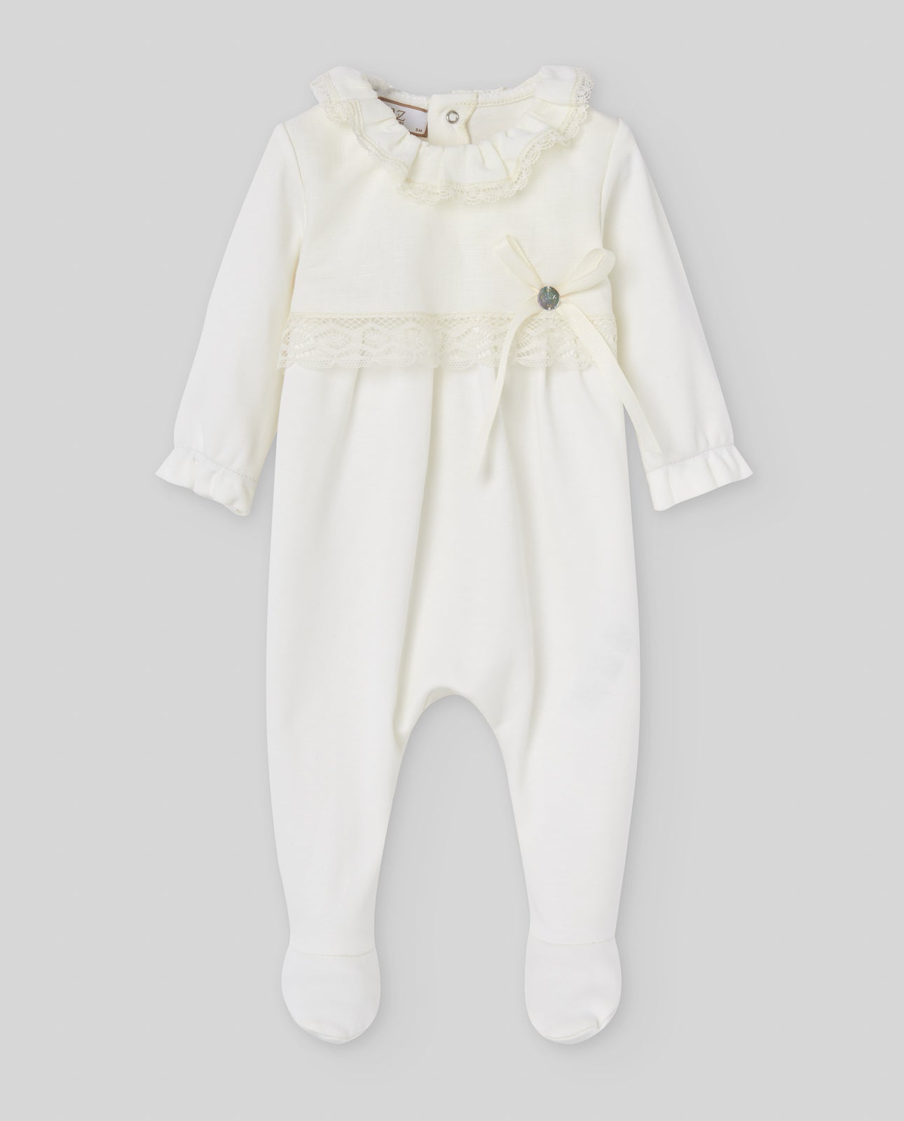 PAZ RODRIGUEZ Tutina Cotone Panna-Crema Primavera-Estate