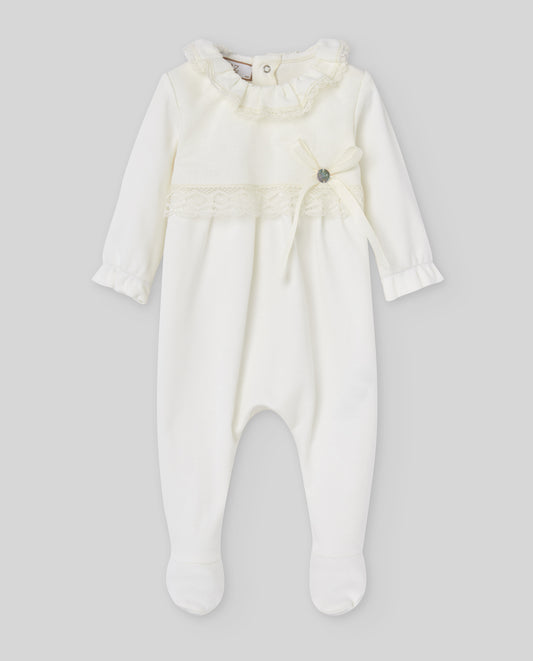 PAZ RODRIGUEZ Tutina Cotone Panna-Crema Primavera-Estate