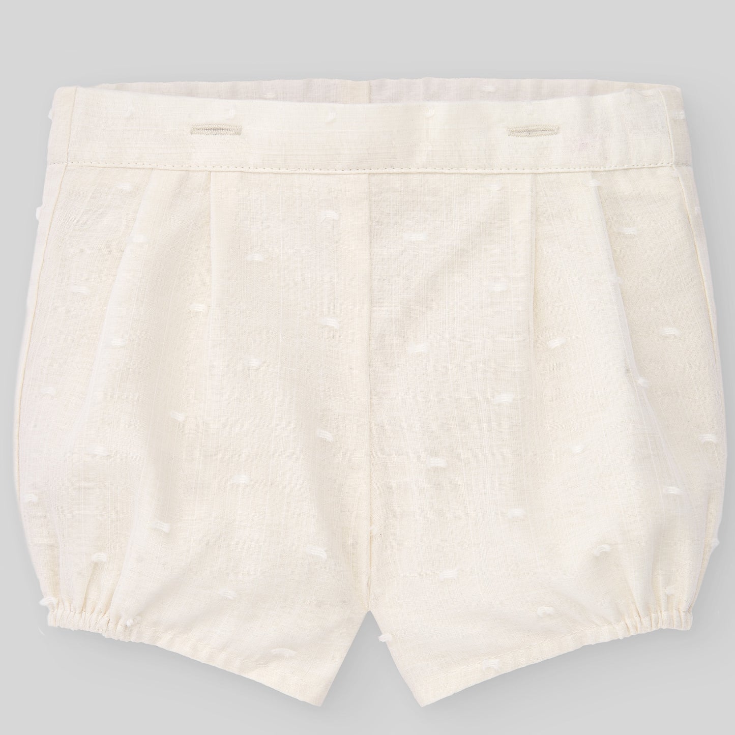 PAZ RODRIGUEZ 3-piece Ceremony Suit Ivory-Cream Blouse+Shorts+Cardigan