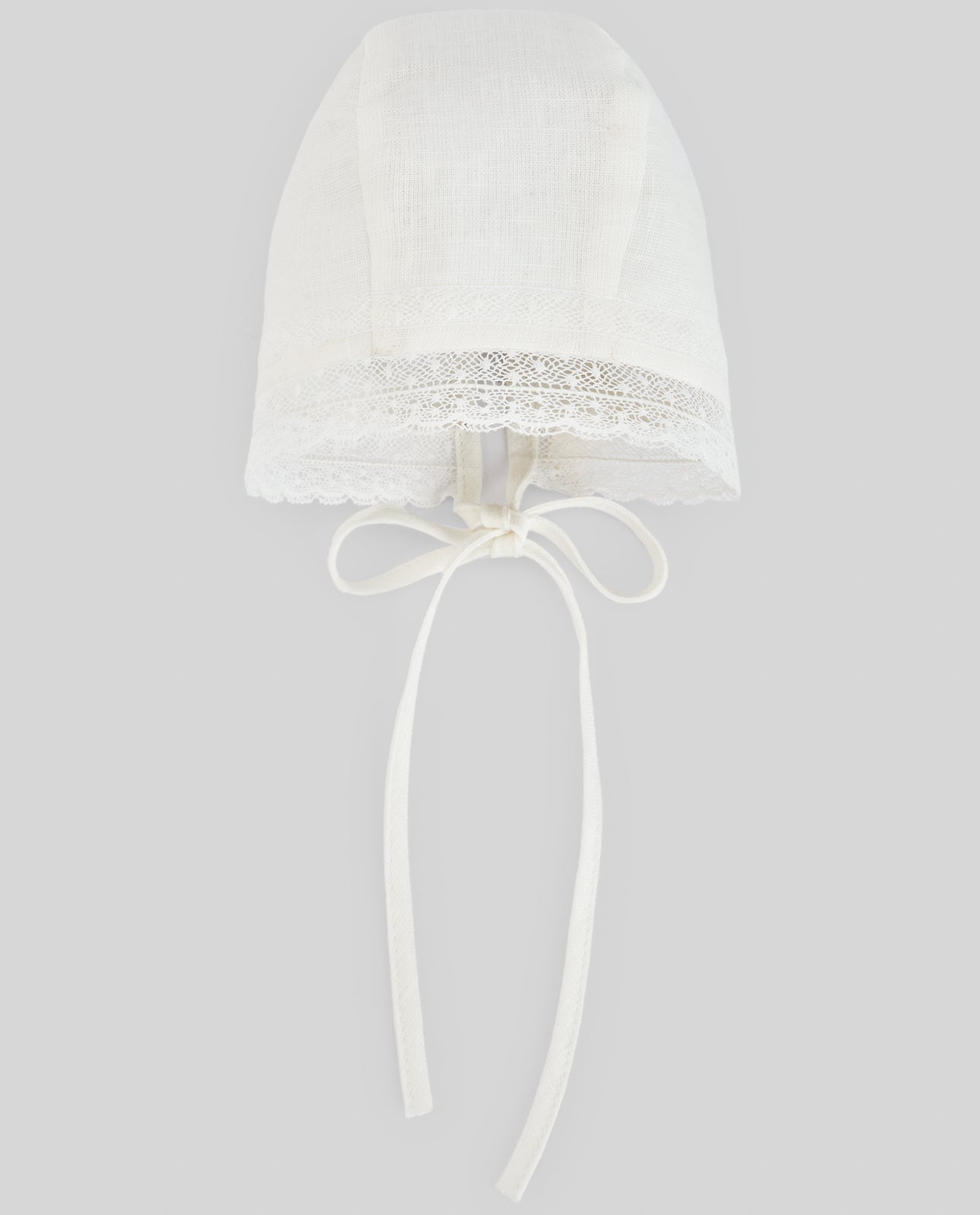 PAZ RODRIGUEZ Pagliaccetto Cerimonia+Cuffia Lino Panna Primavera-Estate