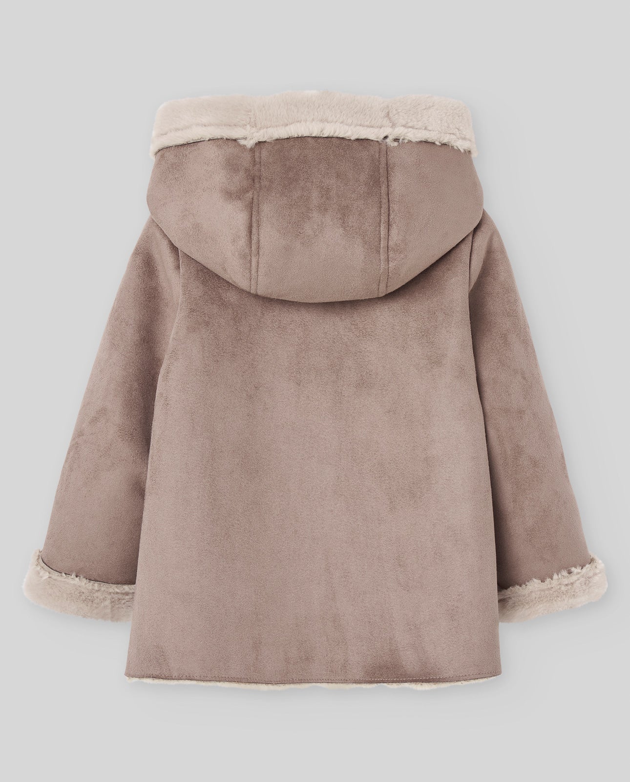 PAZ RODRIGUEZ Cappotto Montone con Cappuccio Nocciola Autunno-Inverno