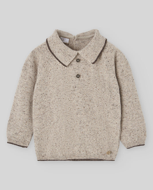 PAZ RODRIGUEZ Completo 2 Pezzi Maglia + Pantalone Cappuccino-Moka Autunno-Inverno