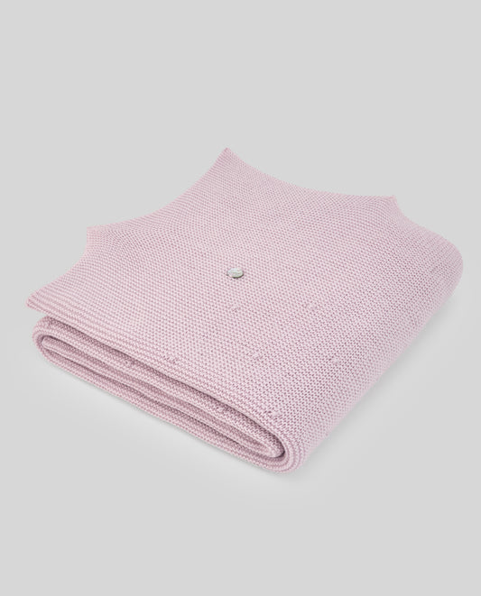 PAZ RODRIGUEZ Coperta Scialle Lana Merino Extrafine colore Malva Autunno-Inverno
