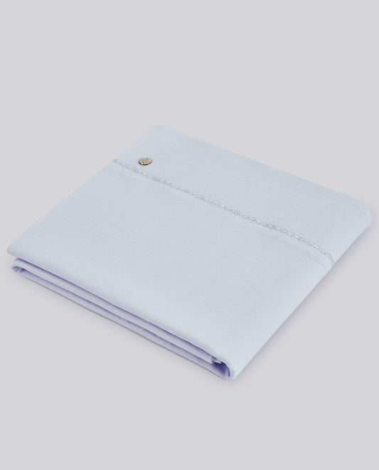 PAZ RODRIGUEZ Coperta Cotone Azzurro Cielo-Bianco Primavera-Estate