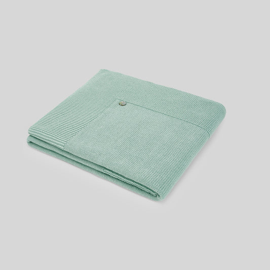 PAZ RODRIGUEZ Coperta Filo Cotone Verde Acqua Primavera-Estate