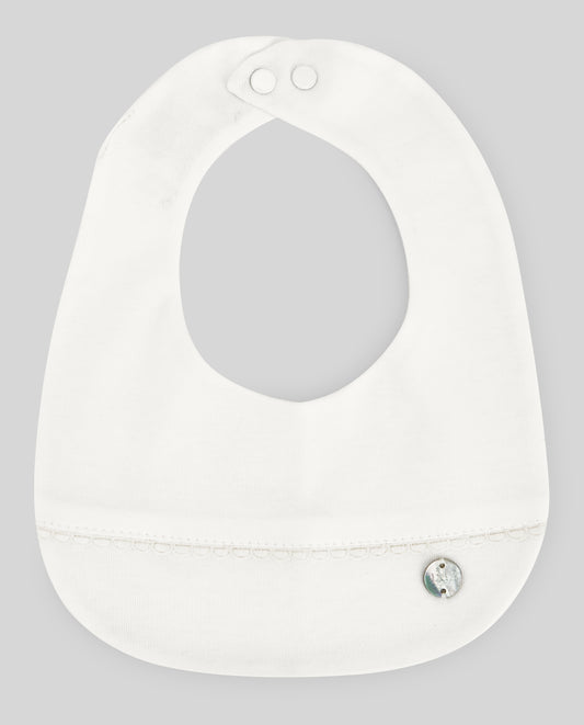 PAZ RODRIGUEZ Bavaglino Cerimonia in cotone Panna Primavera-Estate