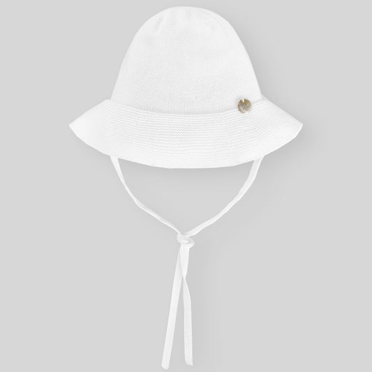 PAZ RODRIGUEZ Cappellino Pescatora Filo Cotone Bianco Primavera-Estate