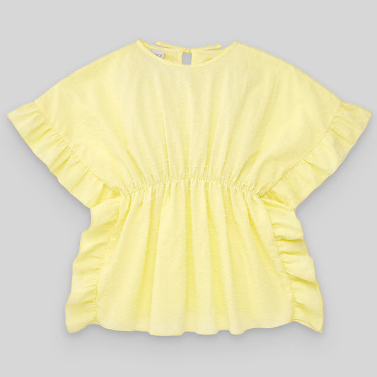 PAZ RODRIGUEZ Yellow Cotton Caftan