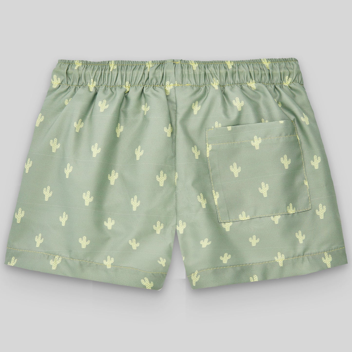 PAZ RODRIGUEZ Green Boxer Costume with Yellow Cactus Pattern