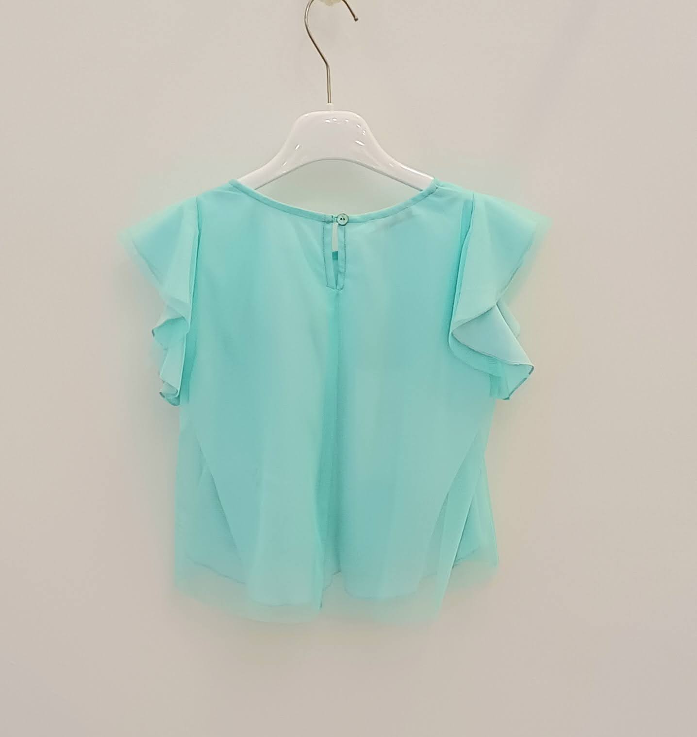 ELSY Girl Short Tulle Ceremony Top with Tiffany Brooch