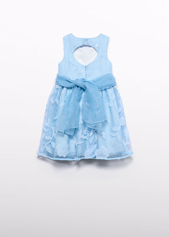 ABEL & LULA Abito Tulle Fiori Celeste Primavera-Estate