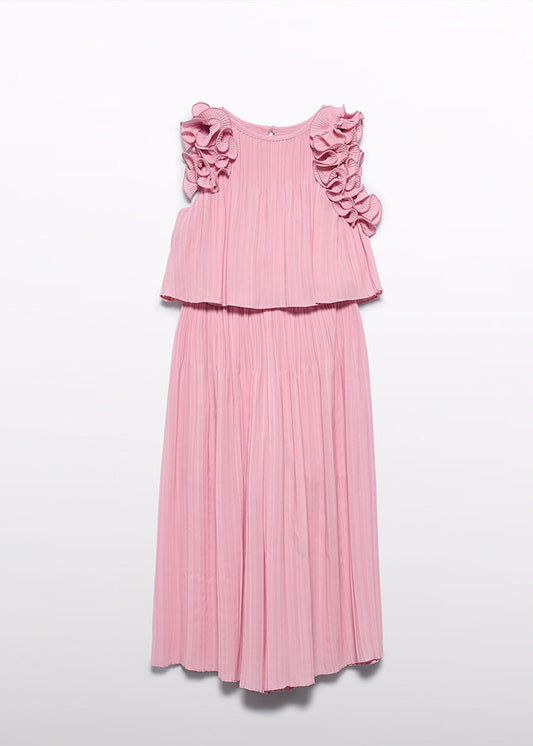 ABEL & LULA Completo Girl Due Pezzi Top+Pantalone Rosa Primavera-Estate