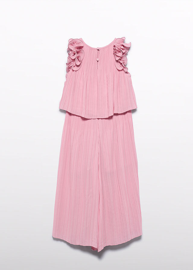 ABEL & LULA Completo Girl Due Pezzi Top+Pantalone Rosa Primavera-Estate