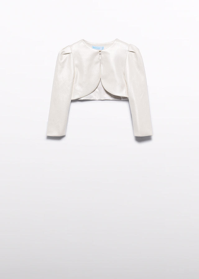 ABEL & LULA Bolero Girl Ecopelle Color Perla Primavera-Estate