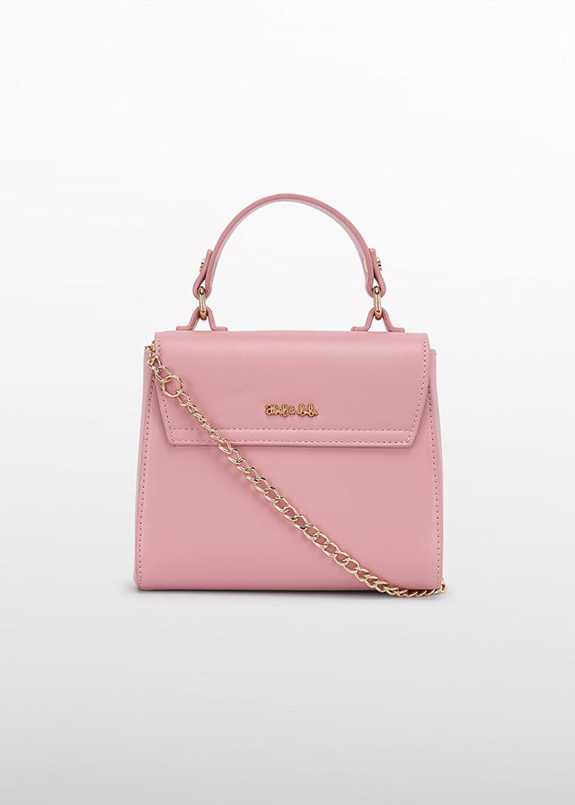 ABEL & LULA Borsa Ecopelle Rosa-Oro Primavera-Estate
