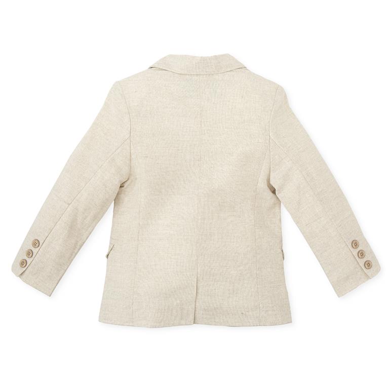 TUTTO SMALL Sand Linen Blend Ceremony Jacket