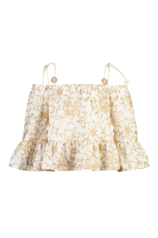 ELSY Girl Top Fantasia Panna-Beige Primavera-Estate