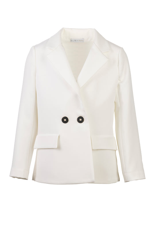 ELSY Couture Completo Girl Cerimonia Tre Pezzi Colore Yogurt-Oro Primavera-Estate