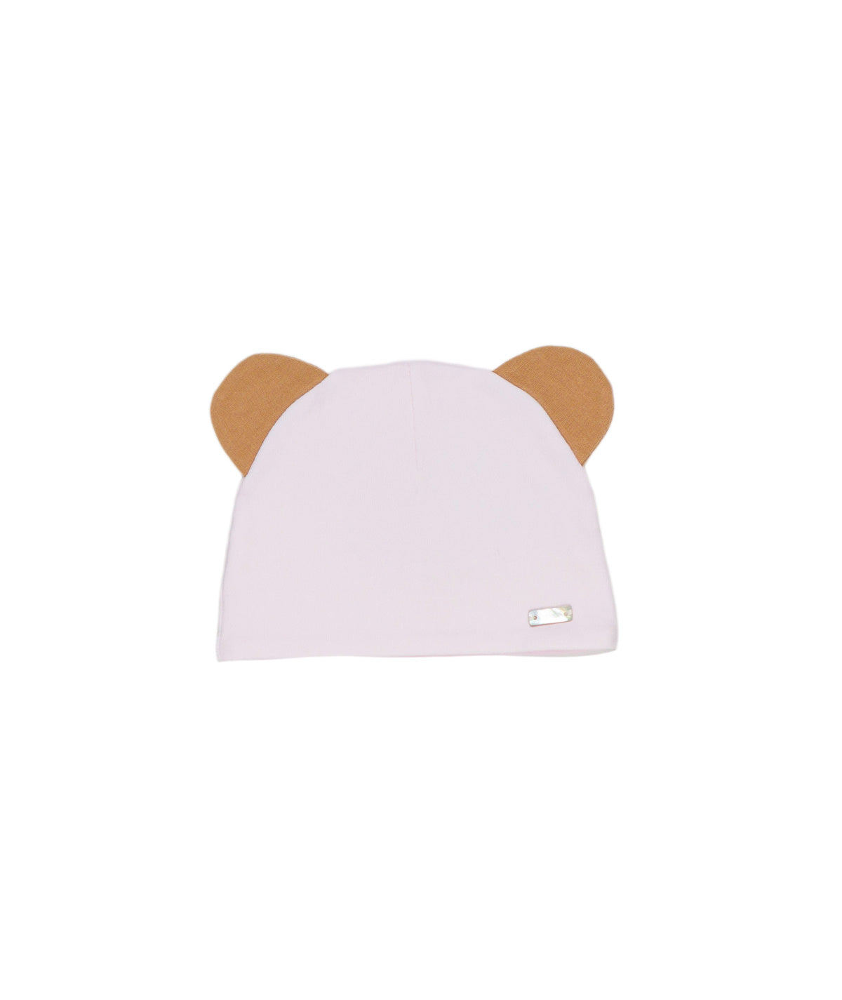 LE BEBE' ENFANT Cappello Neonata "Orsetto" Rosa-Cammello Autunno-Inverno