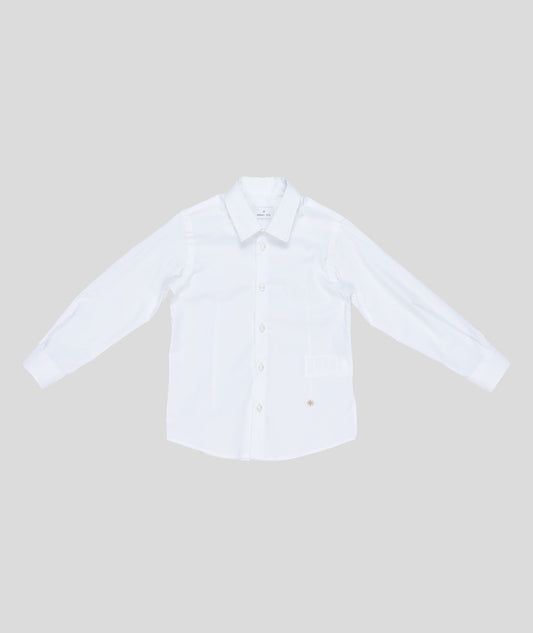 MANUEL RITZ White cotton boy shirt
