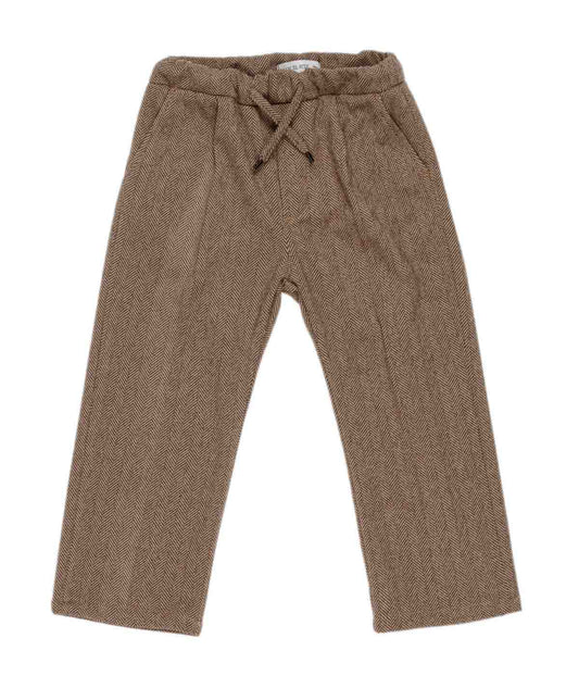 MANUEL RITZ Pantalone Boy Cammello-Nero Autunno-Inverno