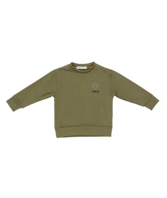 MANUEL RITZ Felpa boy Verde Militare Autunno-Inverno