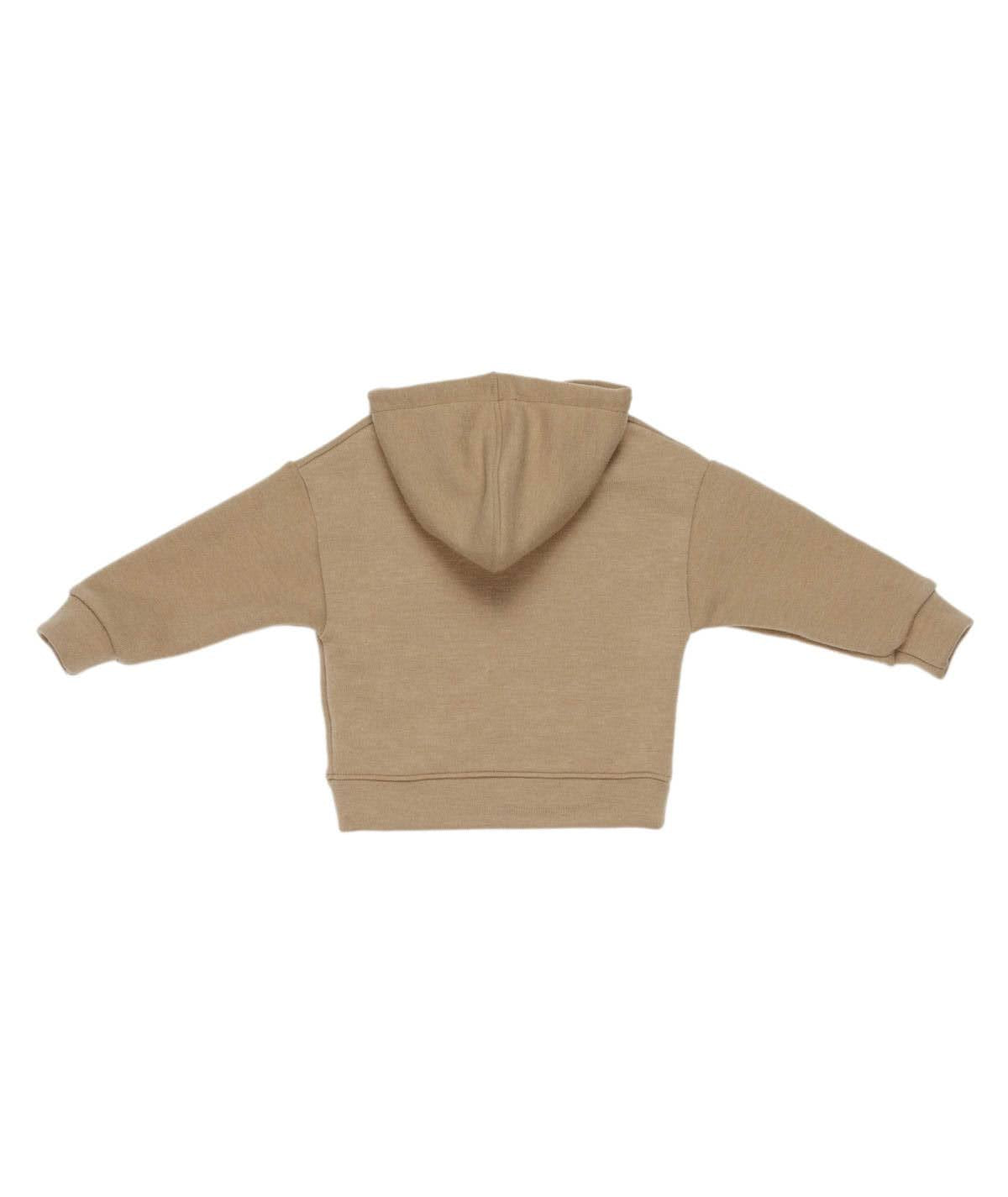 MANUEL RITZ Maglia Felpa Boy con Cappuccio Cammello autunno-Inverno