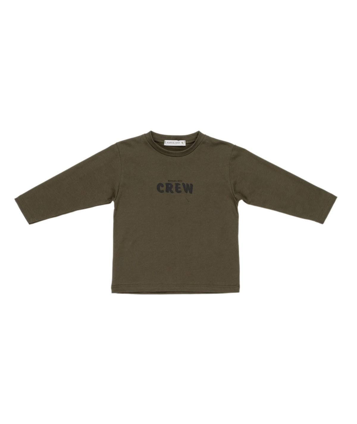 MANUEL RITZ T-shirt Boy Verde Militare Autunno-Inverno