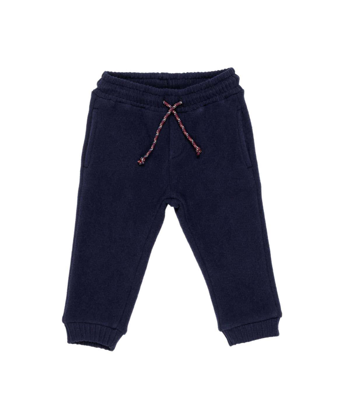 MANUEL RITZ Tuta Baby Felpa+Pantalone Blu-Amarone Autunno-Inverno