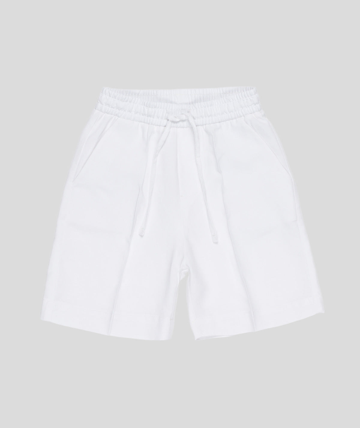 MANUEL RITZ Bermuda Boy in Lino-Viscosa Color Gesso Primavera-Estate