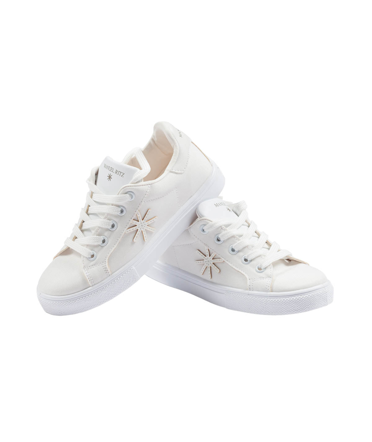 MANUEL RITZ Sneakers Boy Pelle Bianco Primavera-Estate