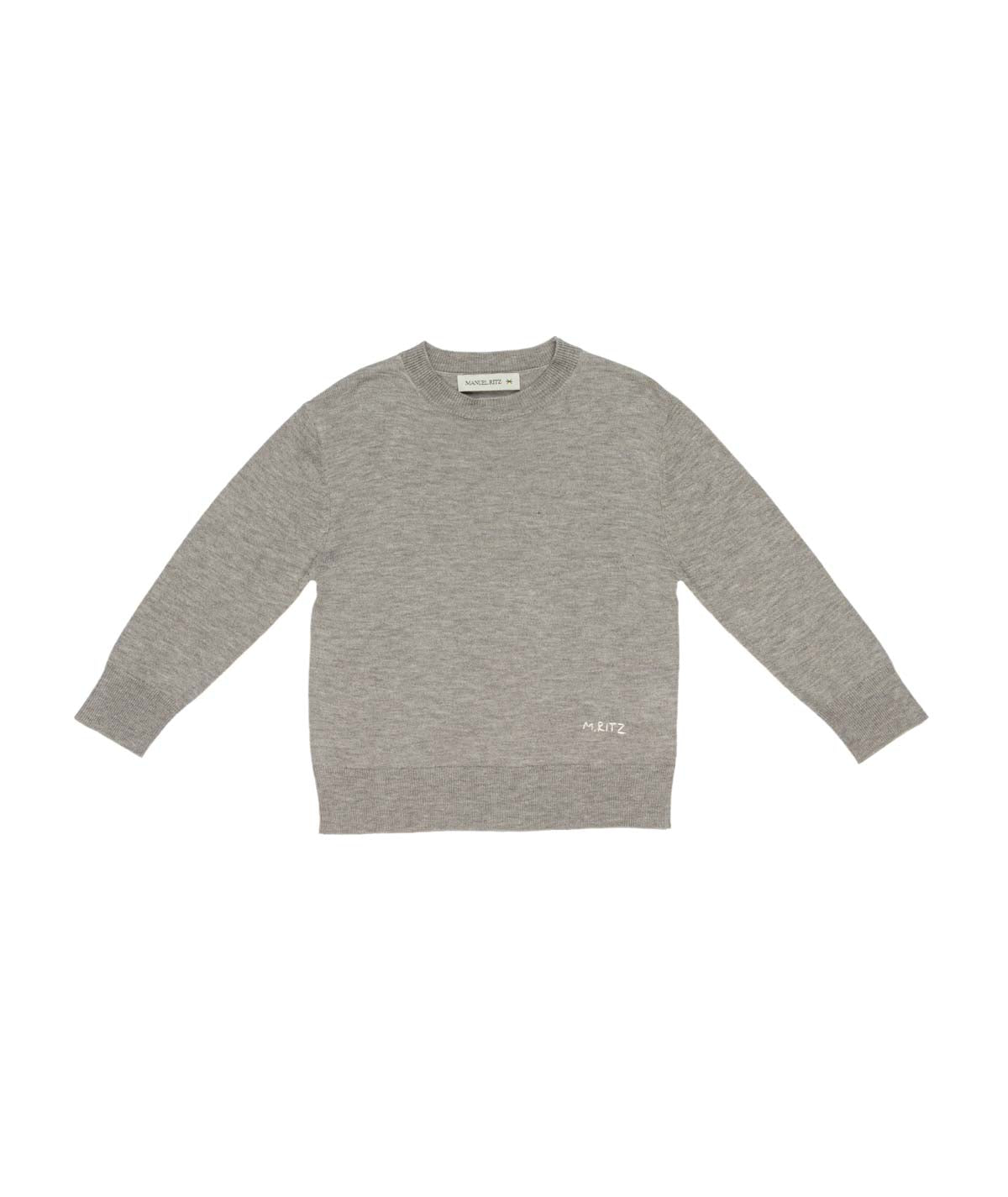 MANUEL RITZ Maglia Girocollo Boy Grigio Autunno-Inverno