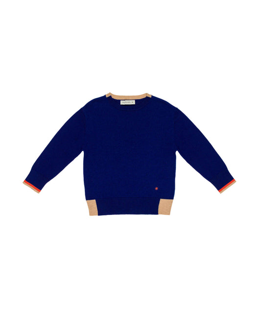 MANUEL RITZ Maglia Girocollo Boy Indaco Autunno-Inverno