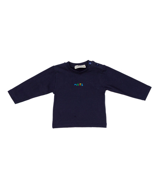 MANUEL RITZ T-Shirt M/L Baby Blu Autunno-Inverno