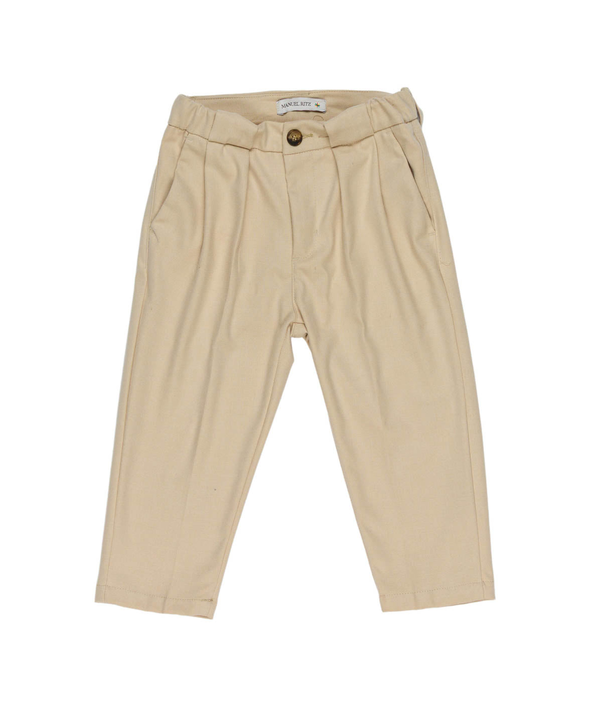 MANUEL RITZ Pantalone Boy Beige Autunno-Inverno