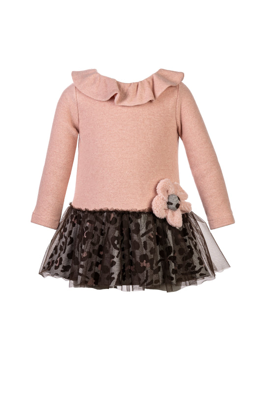 ELSY Bambina Abito Rosa Antico Autunno-Inverno