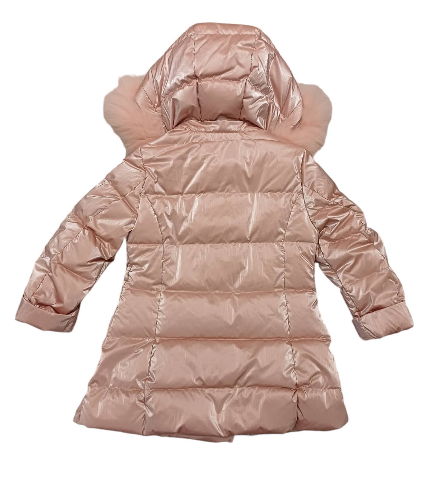ELSY Girl Pink Double-breasted Jacket with hood