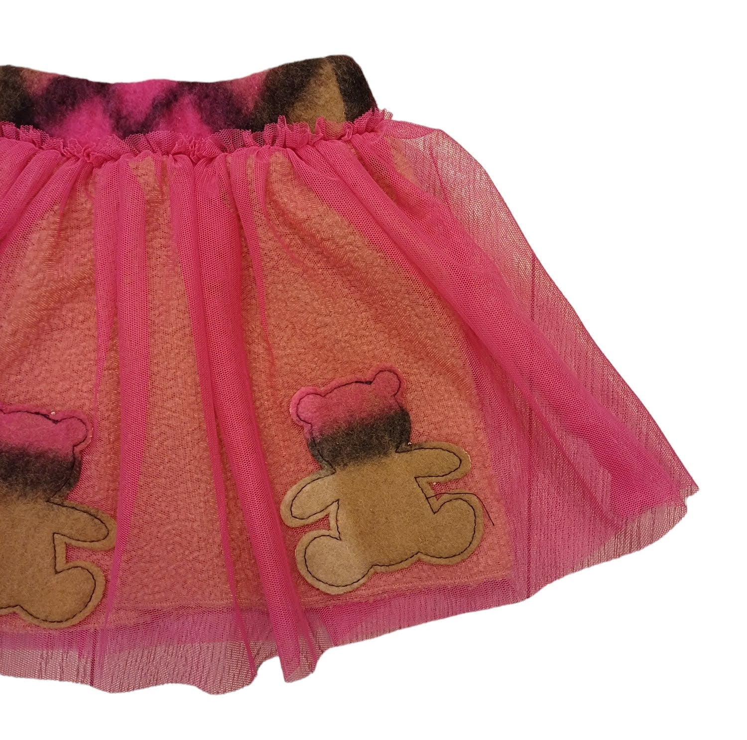 ELSY Baby Short Gonna Fucsia con Orsetti Autunno-Inverno