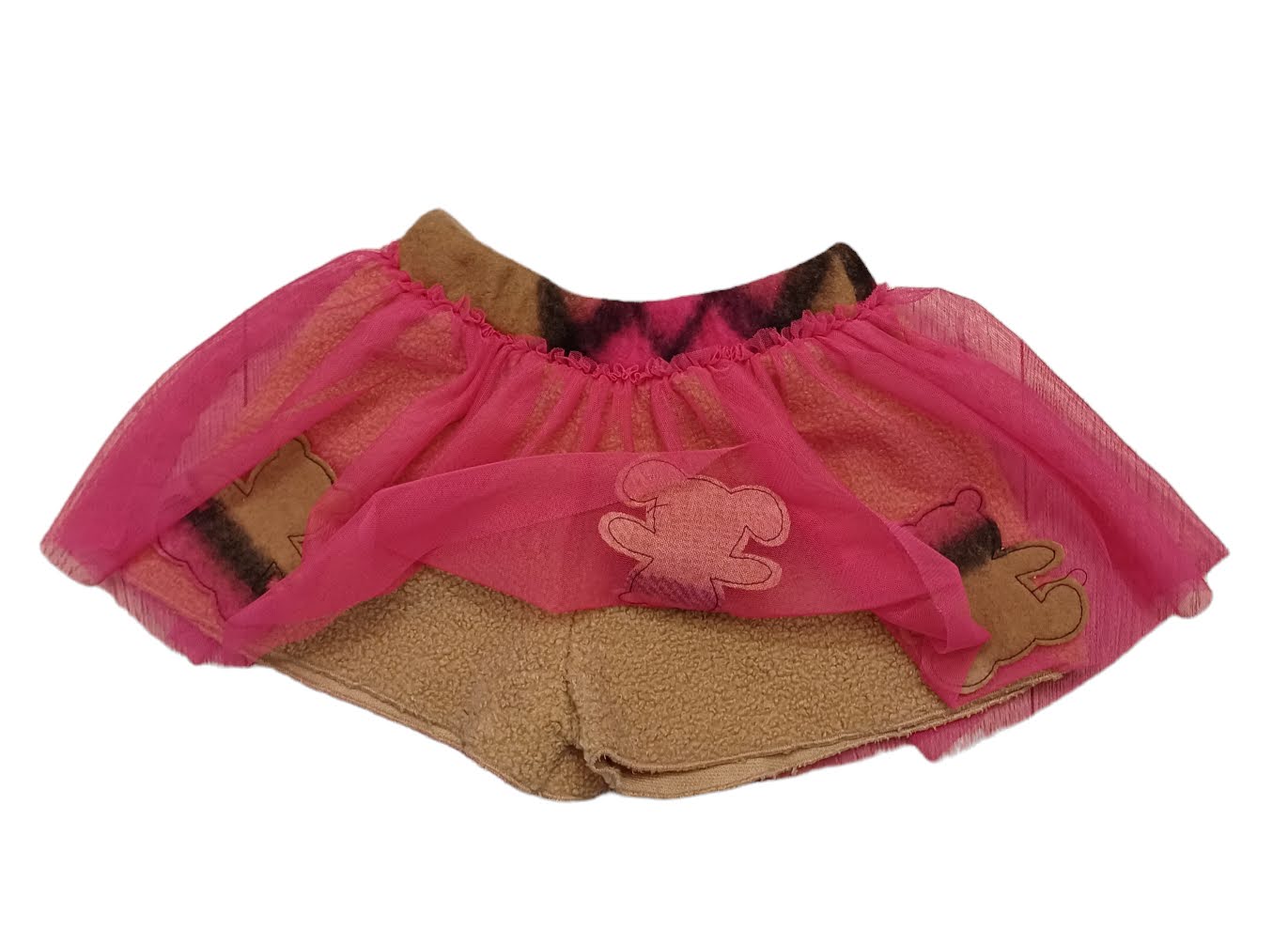 ELSY Baby Short Fuchsia Skirt with Teddy Bears