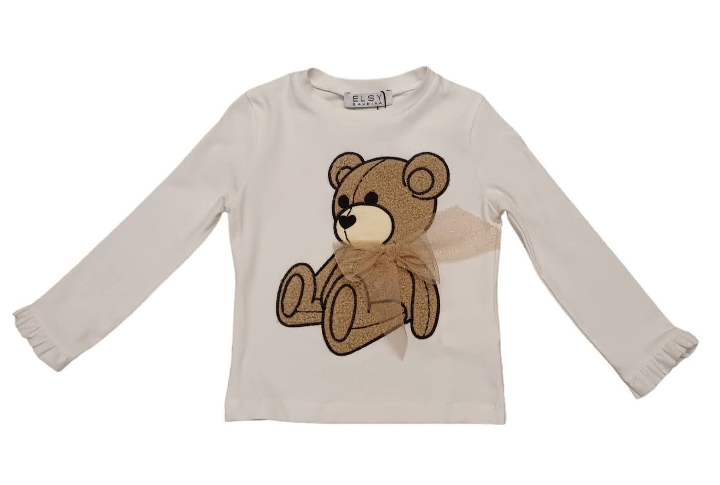 ELSY Bambina T-shirt con orsetto