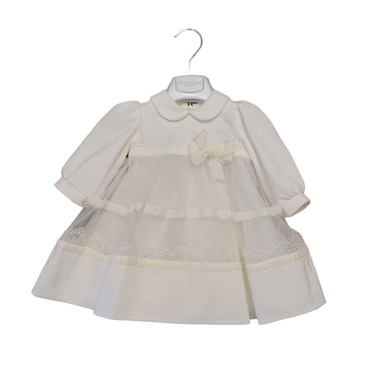 COLORICHIARI Cream velvet formal dress